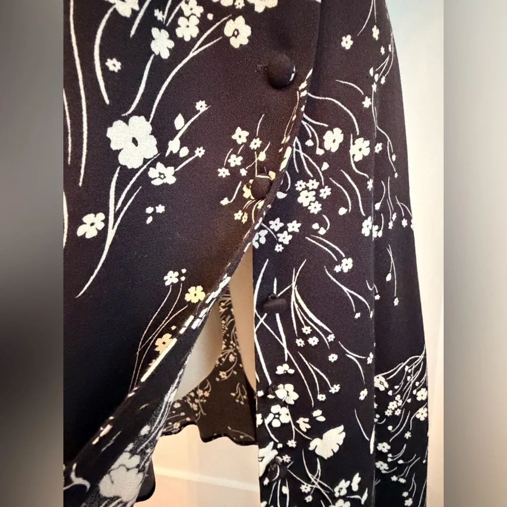 Reformation Mandarin Collar Black Dress -- Super Flattering! - Picture 8 of 14